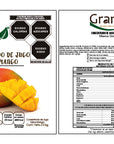 Etiqueta de producto GranHo con información de ingredientes y marca Concentrado_Mango-01