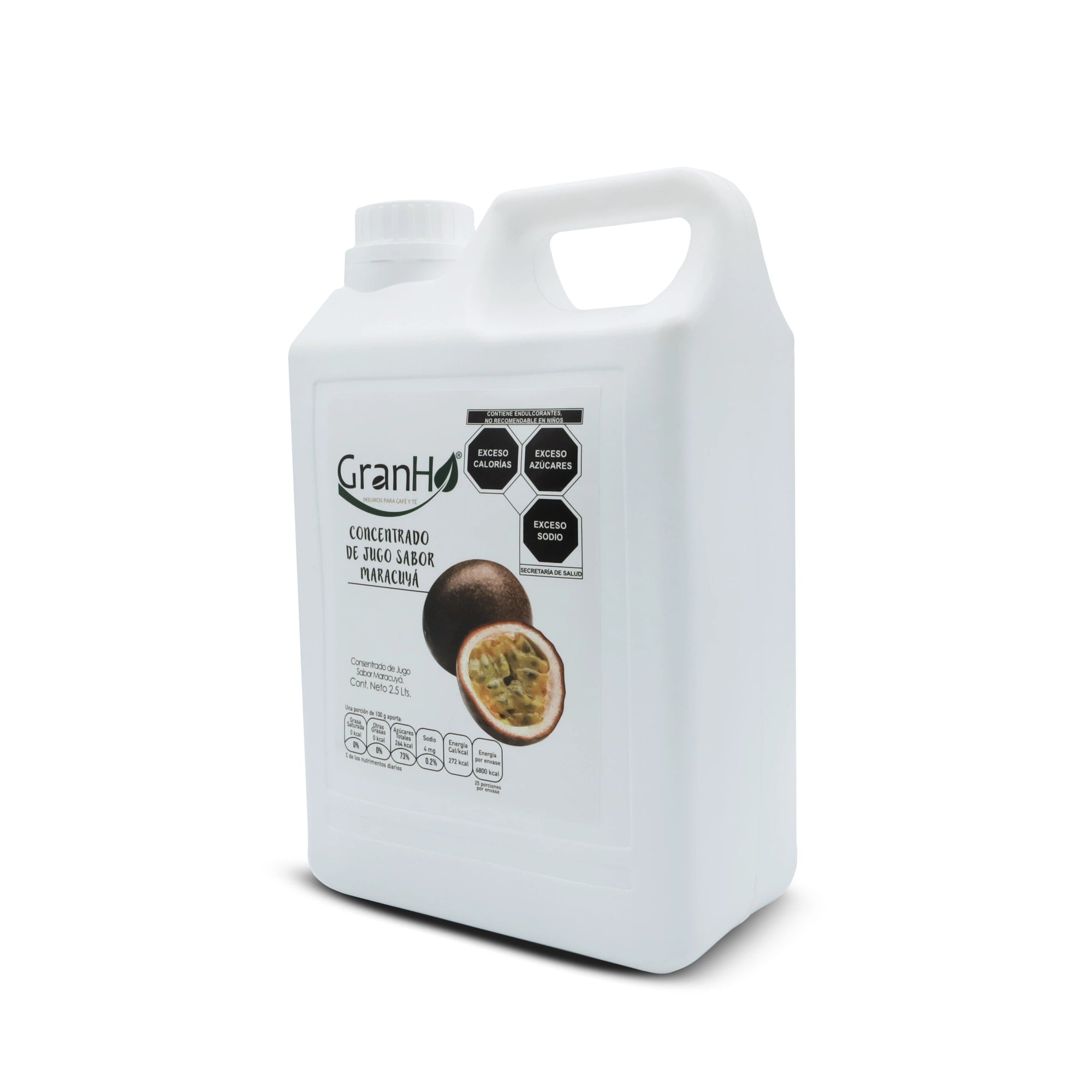 Producto GranHo, insumos para café, té y bebidas Concentradomaracuya_02