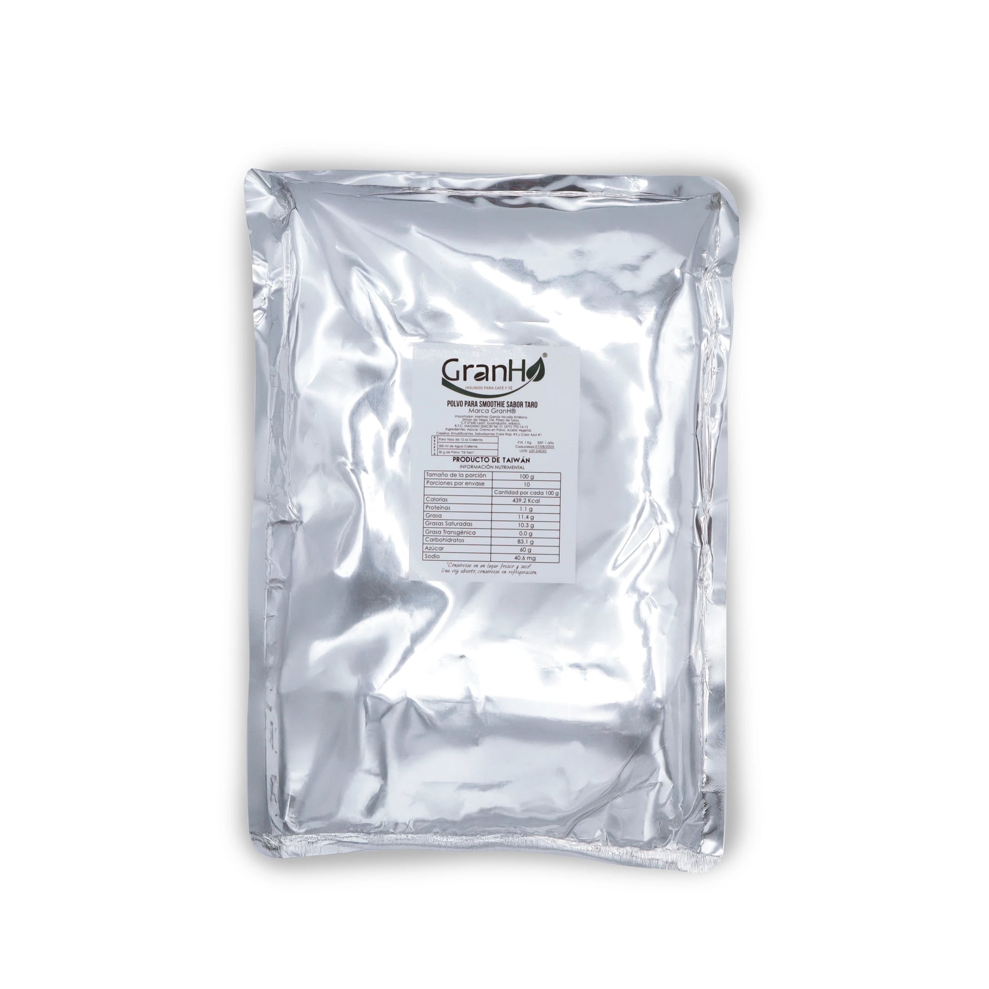 Etiqueta y packaging de producto GranHo para café, té o bebidas Polvotaro_02