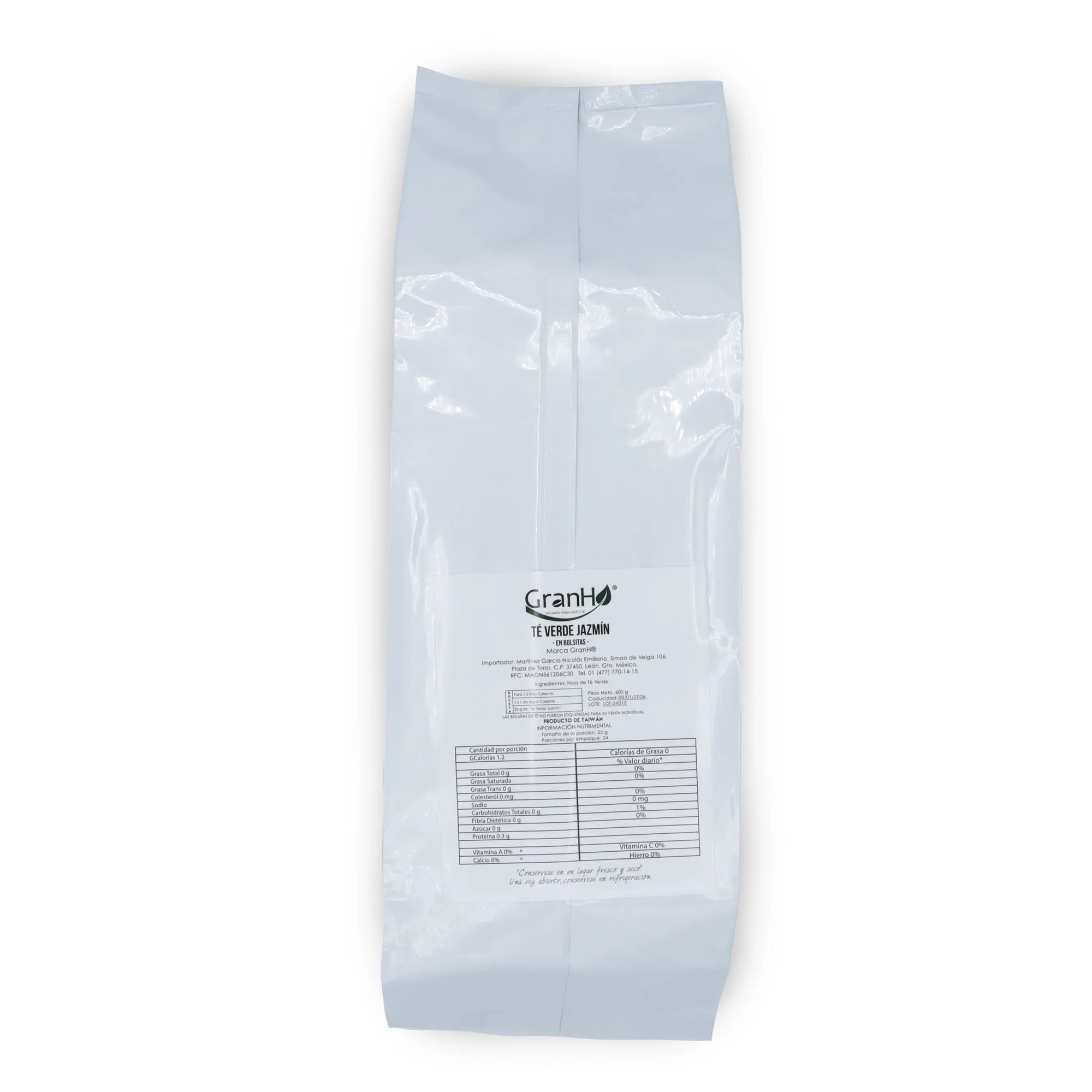 Etiqueta y packaging de producto GranHo para café, té o bebidas Teverdejazmin_02