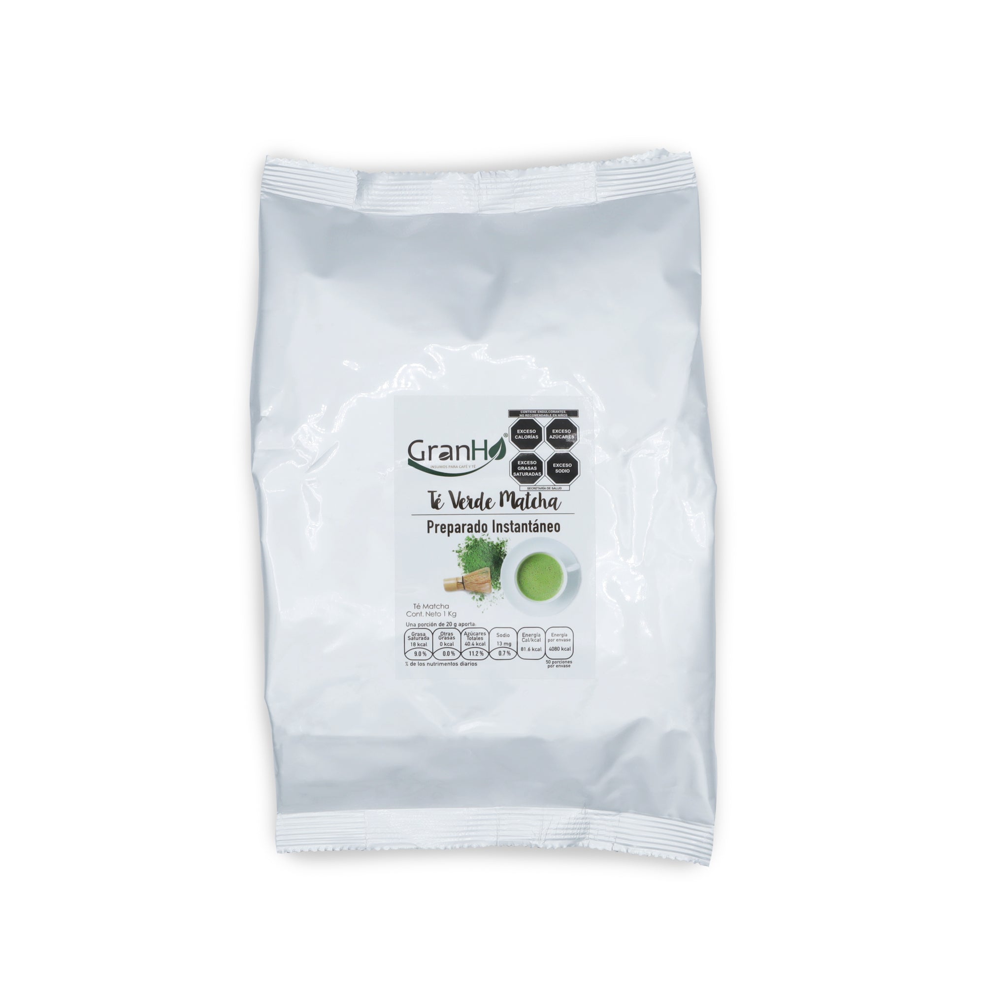 Etiqueta y packaging de producto GranHo para café, té o bebidas Teverdematcha_01